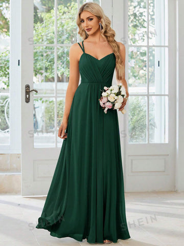 EVER-PRETTY Ruched Bust Chiffon Bridesmaid Dress