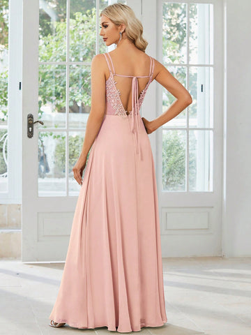 EVER-PRETTY Ruched Chiffon Bridesmaid Dress