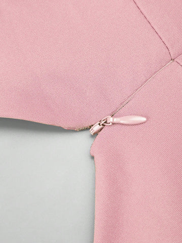 EVER-PRETTY Ruched Split Thigh Chiffon Formal Dress