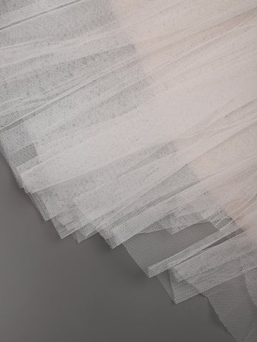 EVER-PRETTY Sequin Decor Pearls Beaded Mesh Wedding Dress