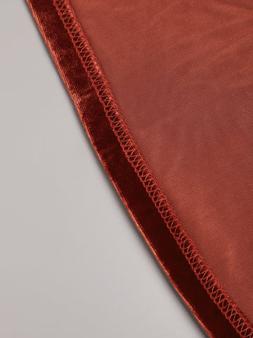 EVER-PRETTY Surplice Neck Flutter Sleeve Velvet Prom Dress