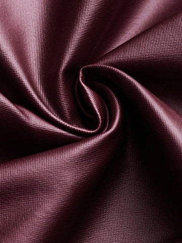 EgrlEra Women's PU Leather Solid Color Long Sleeve Ruffle Hem Bodycon Dress