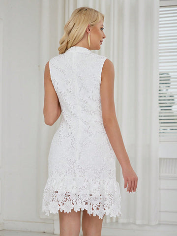Eilly Bazar Sleeveless Lace Dress