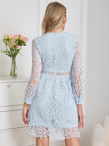 Eilly Bazar Women'S Short Lace Dress