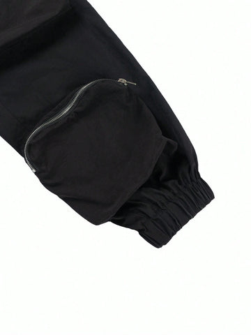 Eilly Bazar Women's Fashion Solid Color Long Sleeve Zipper Jumpsuit