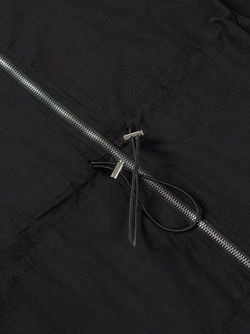 Eilly Bazar Women's Fashion Solid Color Long Sleeve Zipper Jumpsuit