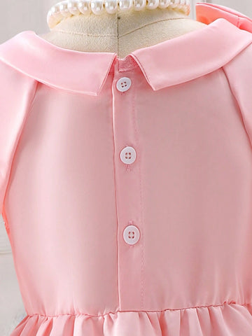 Elegant And Gorgeous Bell Sleeve Party Dress For Little Girls