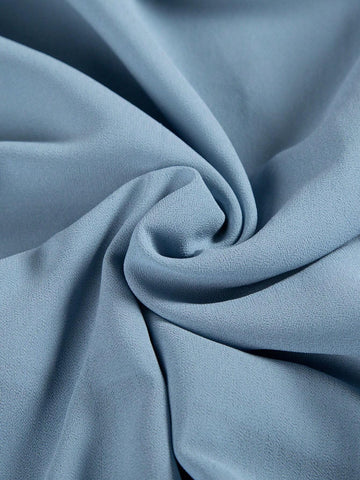 Elegant Floor-Length Bridesmaid Dress With V Neckline, Lace And Chiffon Patchwork And Pleated Hem