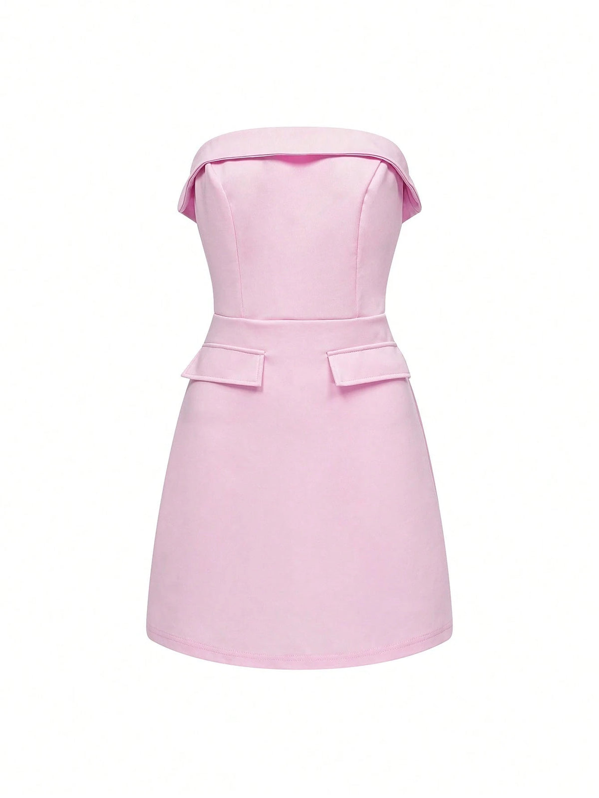 Elegant Sexy Solid Color Pocket Decor Fitted Bodycon Dress