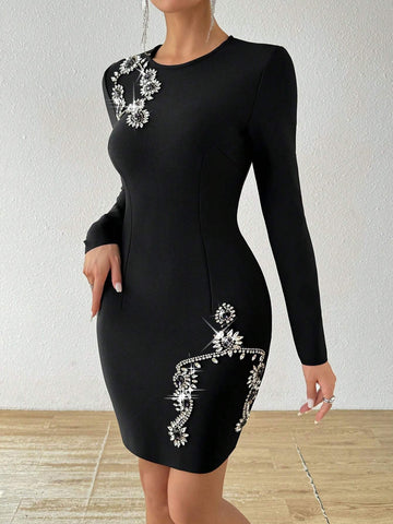 Elegant Sophisticated Cocktail Party Evening Gown