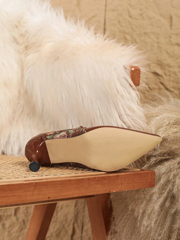 Elegant Strap Buckle Mary Jane Pumps, Lightweight Thin Heel Dress Shoes,