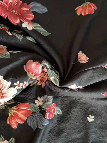 Elegant Vacation Style Flower Print Full-Length Jumpsuit With Spaghetti Straps And Overalls