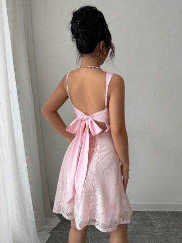 Elenzga Strapless Empire Waist A-Line Elegant Romantic Women Dress