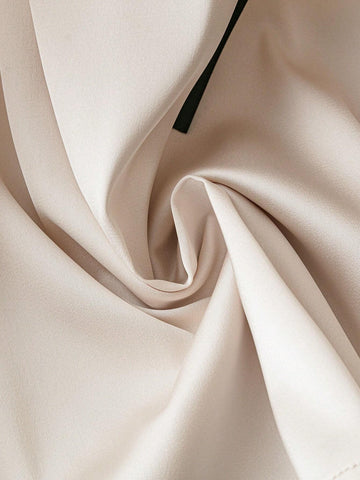 Elenzga Women's Plain Apricot 3D Floral Shirt, Minimalist Fashionable Casual Everyday Wear