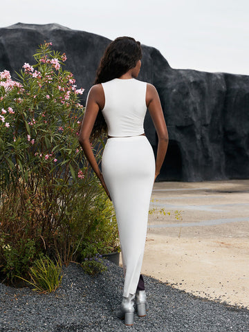 Elva Printed Bodycon Skirt Set