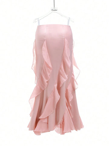 Enchnt Ruffle Trim Skirt