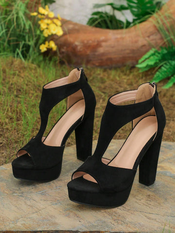 European And American Fashion Thick Heels Sandals Women