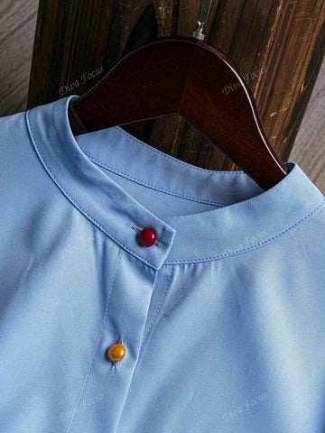 Fashionable Dandelion Print Long Sleeve Shirt