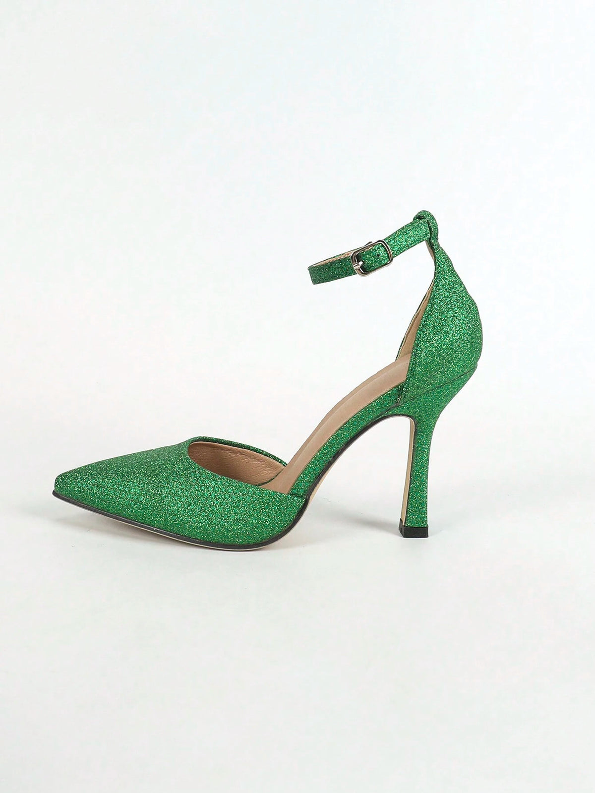 European And American New Style One-Shoulder Backless High Heel Sandals, Pointed Toe Slim Stiletto High Heels, Sexy