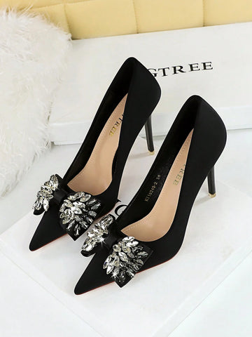 European And American Style Party High Heels For Women With Ultra High Thin Heels, Shallow Mouth