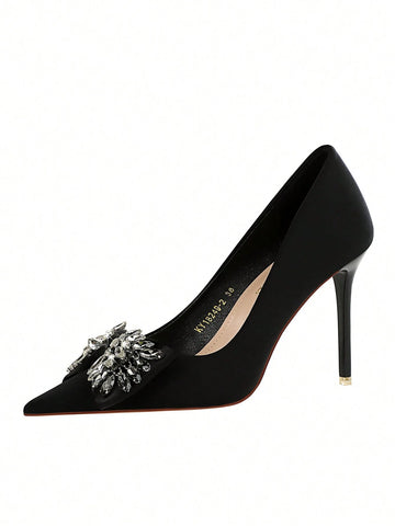 European And American Style Party High Heels For Women With Ultra High Thin Heels, Shallow Mouth