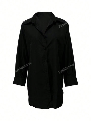 Fashionable Women's Asymmetrical Diamond-Edged Shirt