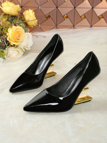 European & American Hot-Selling 2025 New Women's High Heel Shoes, Minimalist No-Heel Design