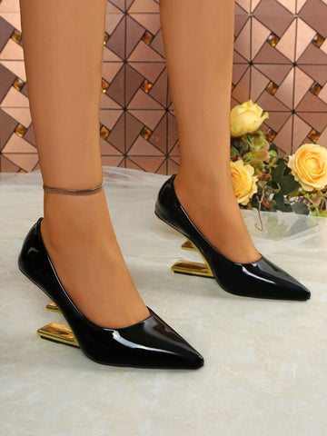 European & American Hot-Selling 2025 New Women's High Heel Shoes, Minimalist No-Heel Design