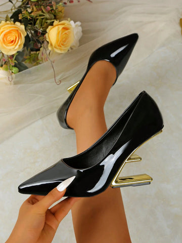 European & American Hot-Selling 2025 New Women's High Heel Shoes, Minimalist No-Heel Design
