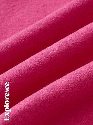 Explorewe Young Girl Colorblock Letter Print Round Neck Raglan Sleeve Casual T-Shirt, Autumn