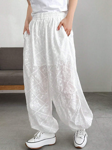 FRIFUL Ladies' Plain Simple Daily Long Pants