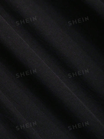 FRIFUL Solid A-line Skirt