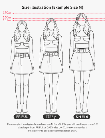 FRIFUL Solid A-line Skirt