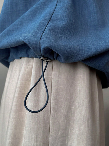 FRIFUL Women Casual Solid Color Batwing Sleeve Blouse, Business & Leisure, Summer