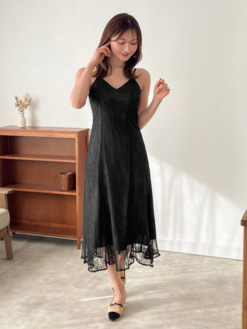 FRIFUL Women's Elegant Lace Two Piece Set