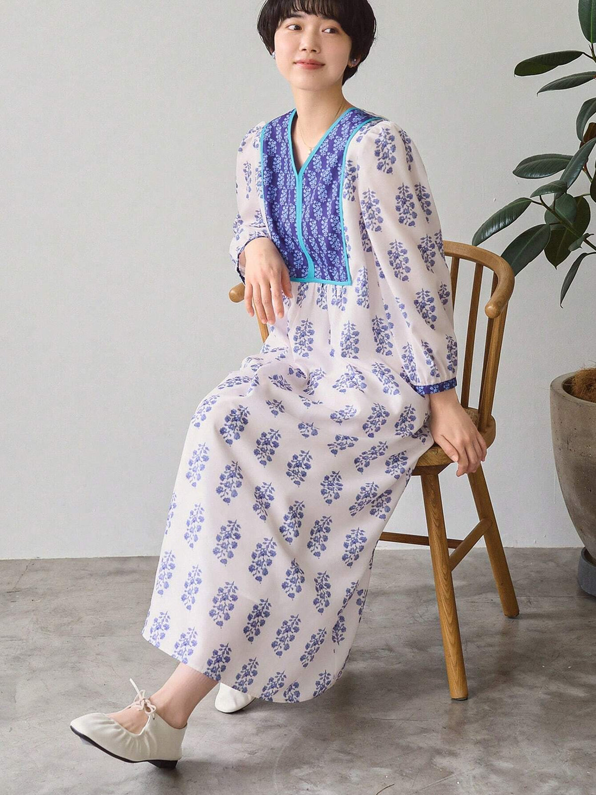 FRIFUL Women's Fashionable Summer Elegant Printed Loose Casual Dress For Daily Wear