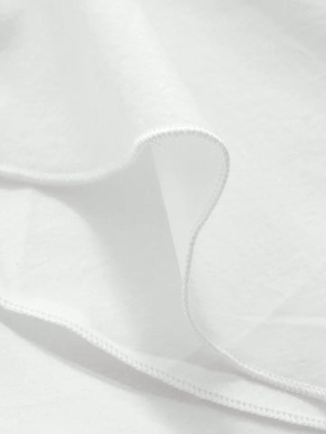 FRIFUL Women's Round Neck Solid Color Drawstring Knot Casual Shirt, Summer