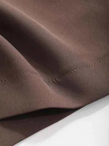 FRIFUL Women's Solid Color Back Slit Skirt, Suitable For Commuting