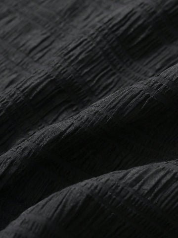 FRIFUL Women's Solid Color Elastic Waist Maxi A-Line Skirt