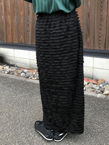 FRIFUL Women's Solid Color Minimalist Skirt, Casual Everyday Wear