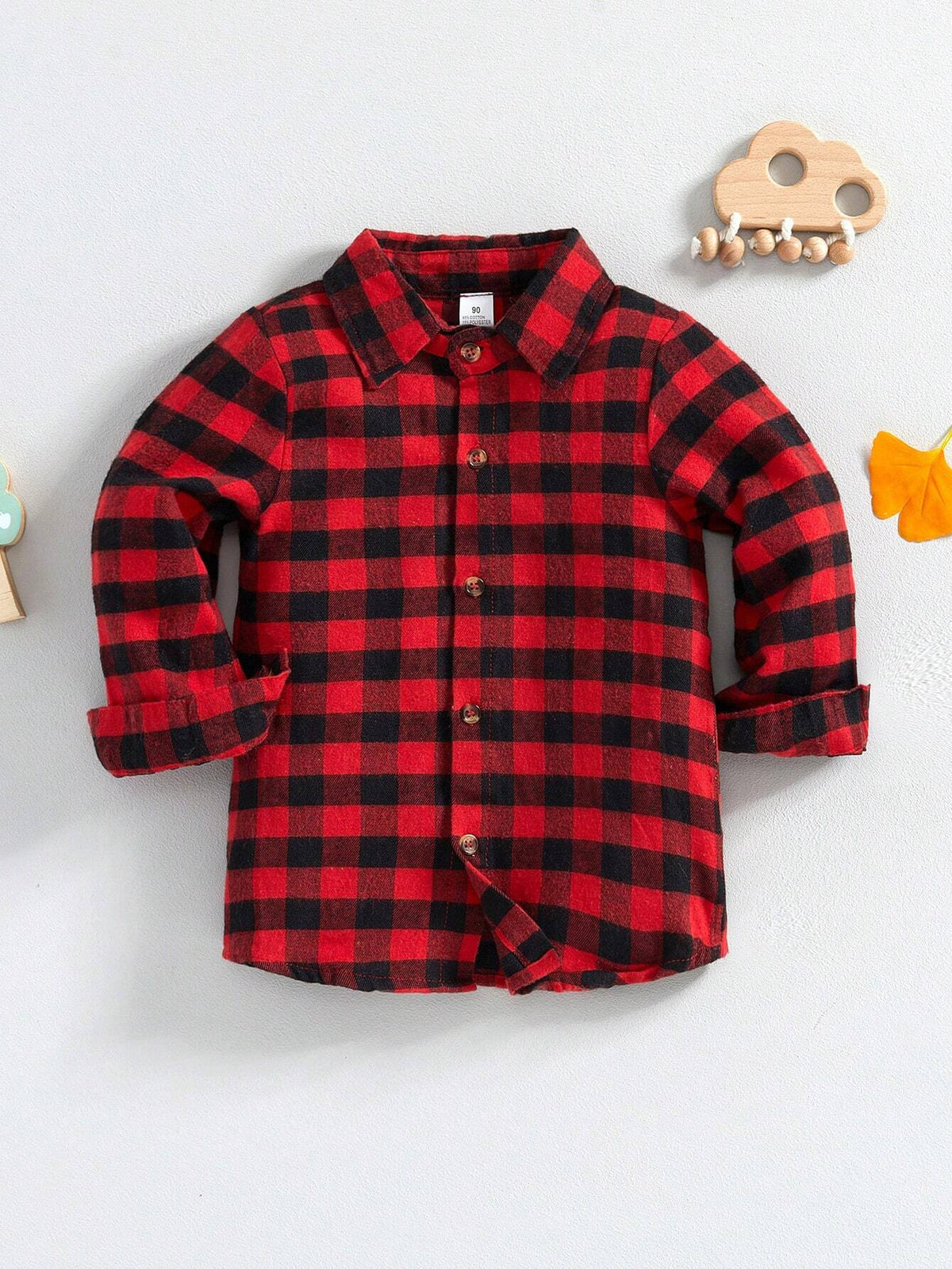 Fashion Young Girl Toddler Baby Boy Girl Long Sleeve Plaid Button Down Shirt Tops Blouse