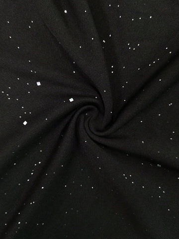 Fashionable Elegant Ruched Shoulder Long Sleeve Slimming Dress