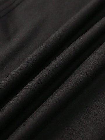 Fashionable Pattern & Letter Printed T-Shirt, Cute Cartoon Short Sleeve Round Neck Blouse, Casual Daily Top