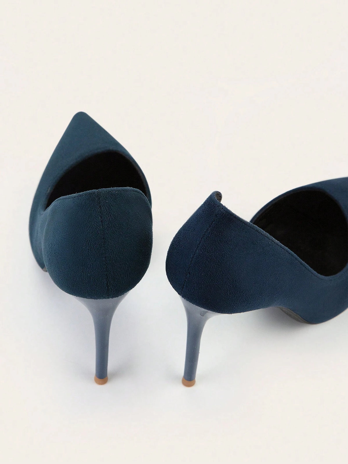 Fashionable Simple Stiletto Thin High Heels Shallow Mouth Pointed Toe Sexy Side Hollow Out Blue Women's Pumps