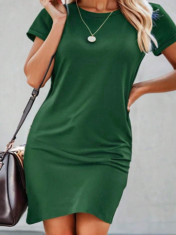 Fashionable Slim Fit Dress, Letter Print