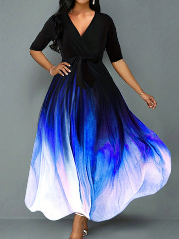 Fashionable & Elegant Ombre Maxi Dress