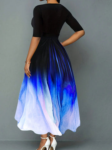 Fashionable & Elegant Ombre Maxi Dress