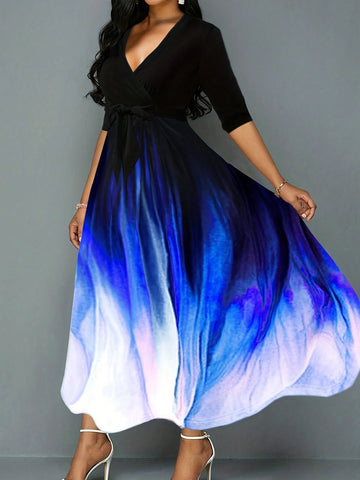 Fashionable & Elegant Ombre Maxi Dress