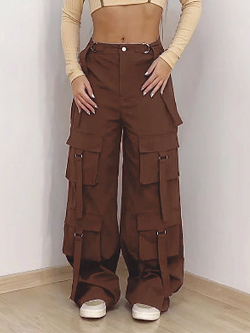 Flap Pocket Side Cargo Pants