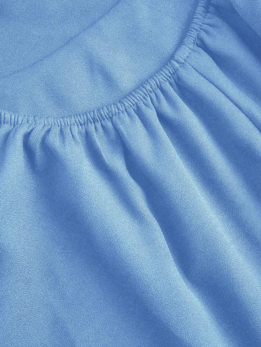 Flirla Textured Criss-Cross Backless Tie-Up Women Dress